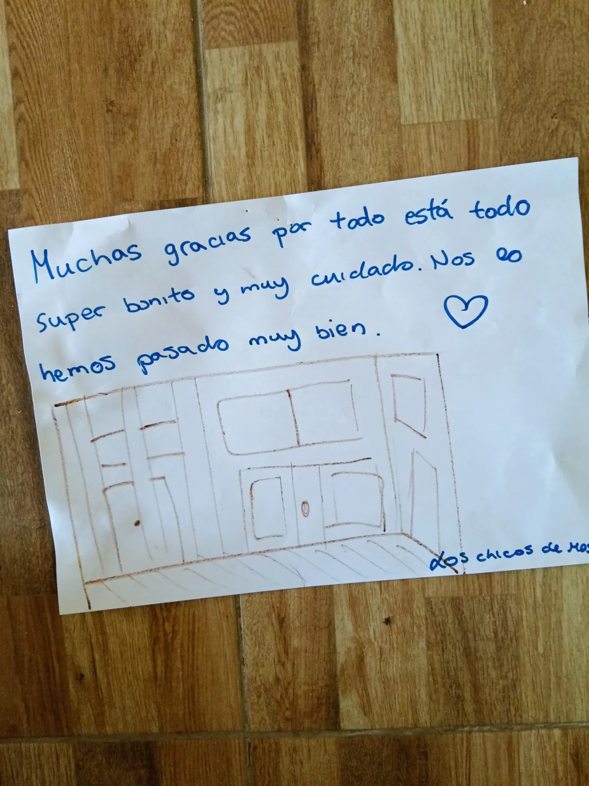 Dessin ou mot laissé par un hôte de Solapeña