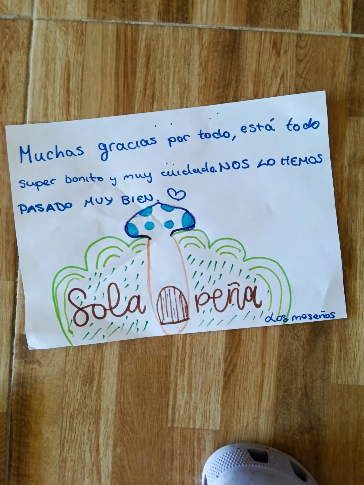 Dessin ou mot laissé par un hôte de Solapeña